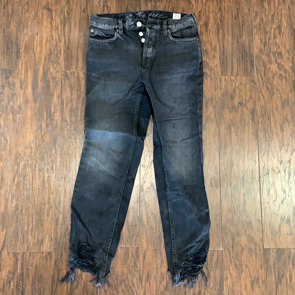 Free People “We the Free” black denim